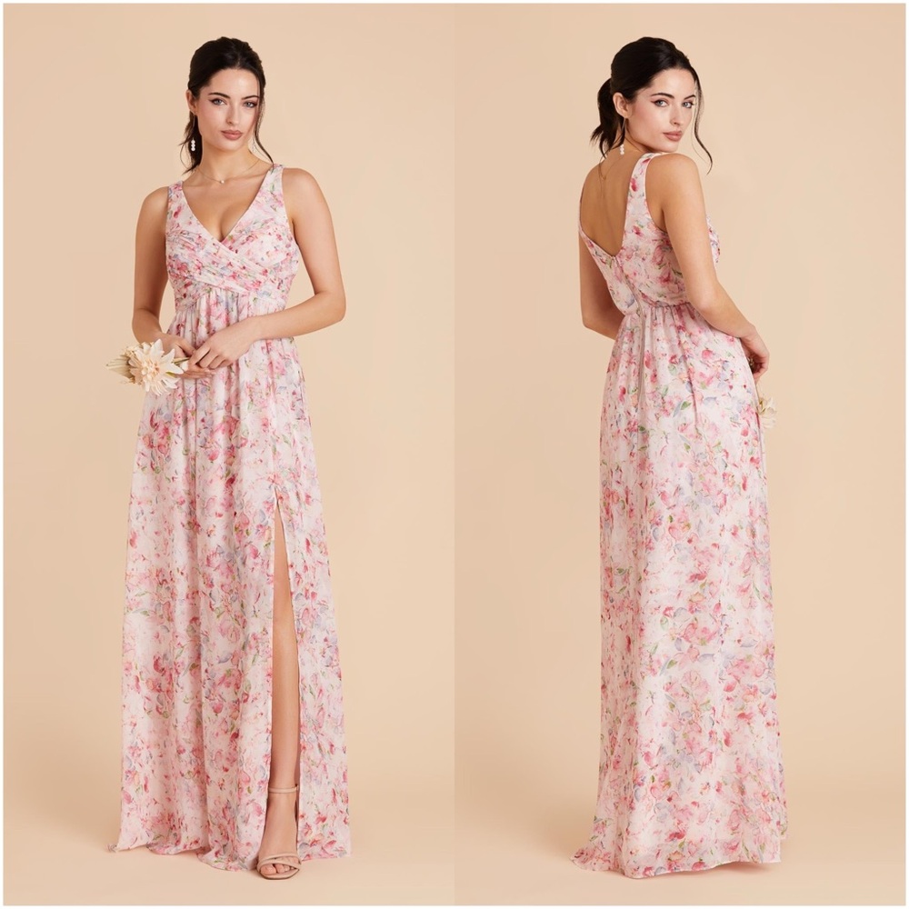 Birdy Grey Pink Floral Maxi Dress